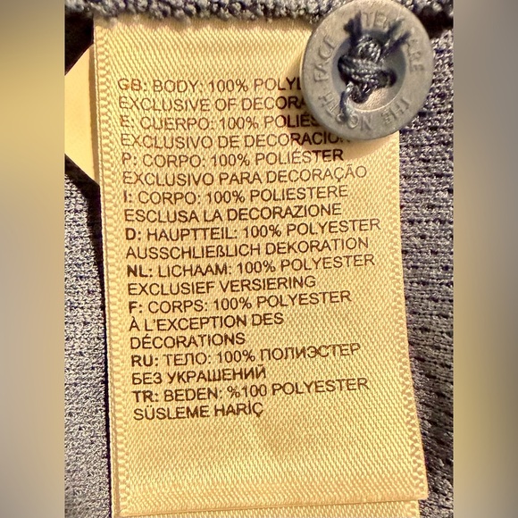 The North Face FlashDry Polo Shirt Men’s XL Blue Performance Short Sleeve - Picture 10 of 13